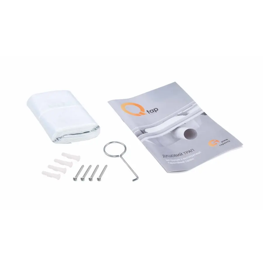 Трап Qtap Dry FB304-900 лінійний з сухим закривом та нержавіючою решіткою 900х73