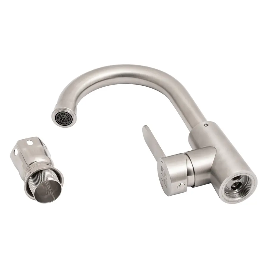 Смеситель для кухни Lidz (NKS) 11 31 014F-5 стальной