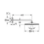 Лейка для верхнего душа с держателем Grohe Rainshower Mono Cube 310 26563000