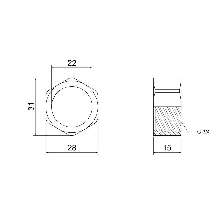 Гайка для ексцентрика Lidz (CRM) 46 01 020 00