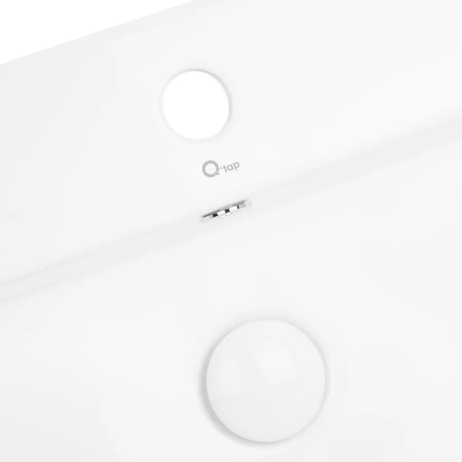 Раковина Qtap Nando 600х420х130 White з донним клапаном QT1211K404W