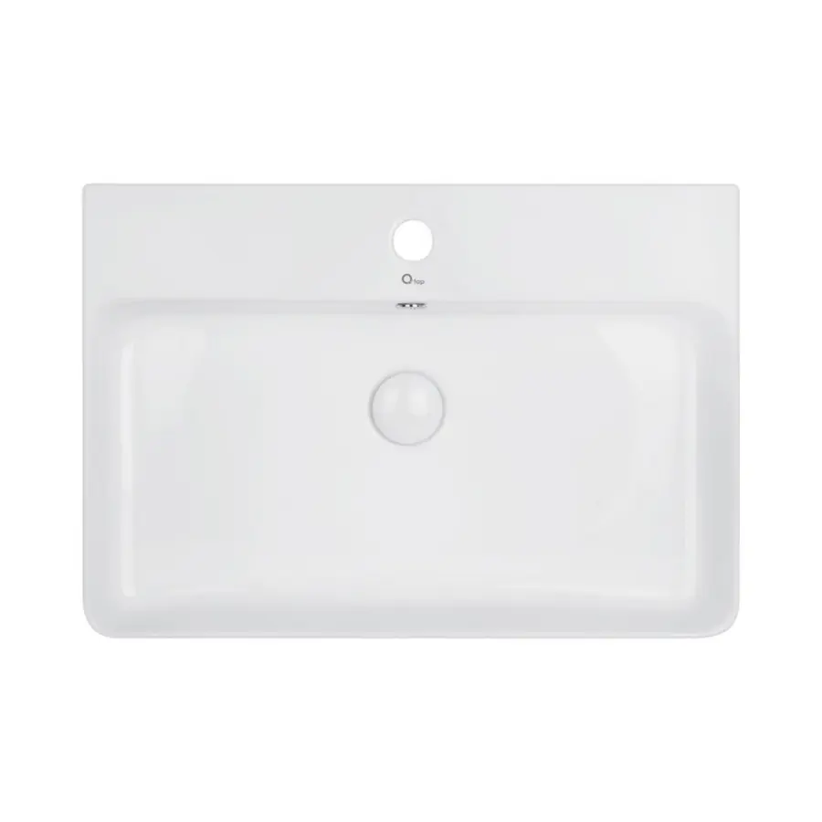 Раковина Qtap Nando 600х420х130 White з донним клапаном QT1211K404W