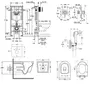 Комплект інсталяція Grohe Rapid SL 38721001 + унітаз з сидінням Qtap Swan QT16335178W + набір для гігієнічного душу зі змішувачем Grohe BauClassic 2904800S
