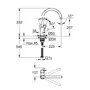Кухонний змішувач сталевий Grohe BauLoop 31368001