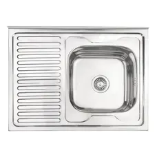 Кухонна мийка Lidz 6080-R 0,6 мм Polish (LIDZ6080RPOL06)