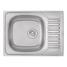 Кухонна мийка Qtap 6550 0,8 мм Satin (QT6550SAT08)