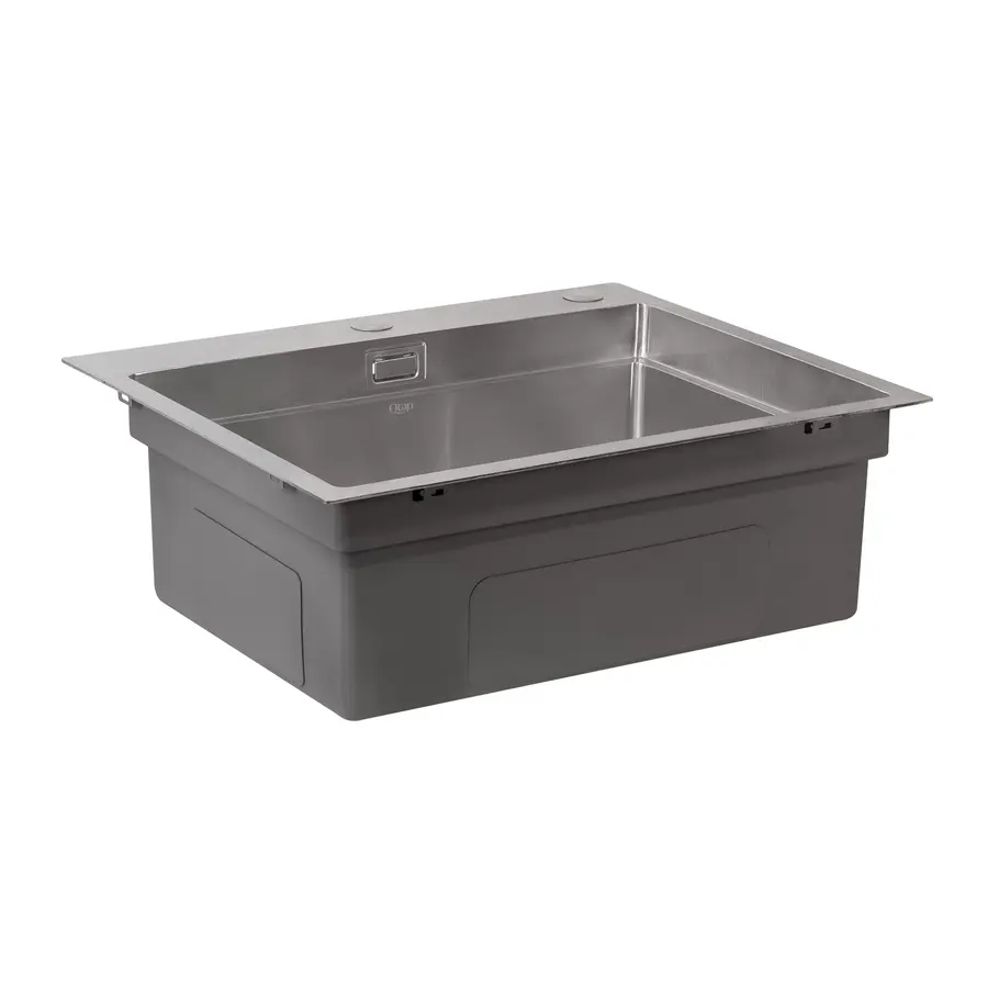 Кухонная мойка Qtap DH6050 3.0 / 1.2 мм Satin + сушилка + дозатор для моющего средства