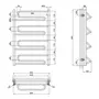 Полотенцесушитель водяной Lidz Zigzag (CRM) D32 / 20х1 / 2 "600x1000 P4
