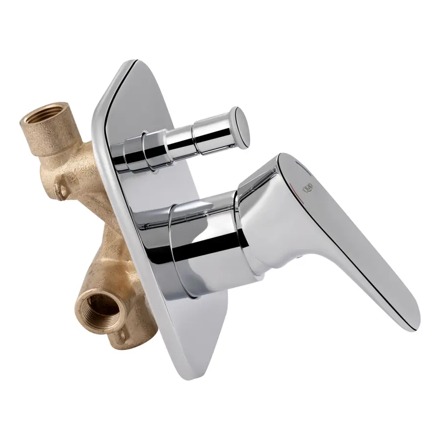 Смеситель скрытого монтажа для душа Qtap Flaja 6210102NDC для двух потребителей