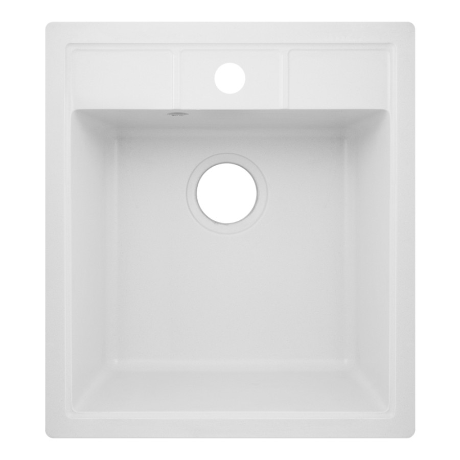 Кухонна гранітна мийка Lidz 460х515/200 WHI-01 (LIDZWHI01460515200)
