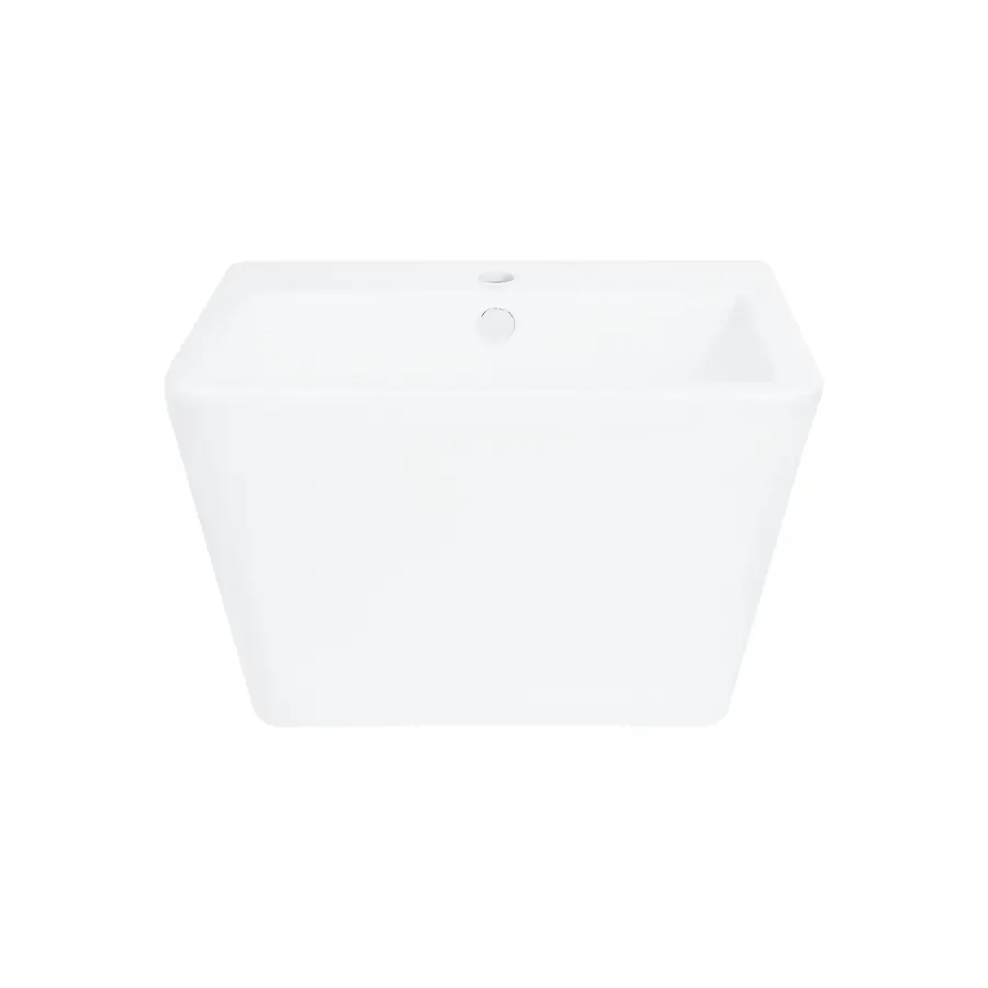 Раковина подвесная моноблок Qtap Tern 565х445х385 White с донным клапаном QT1711003GW