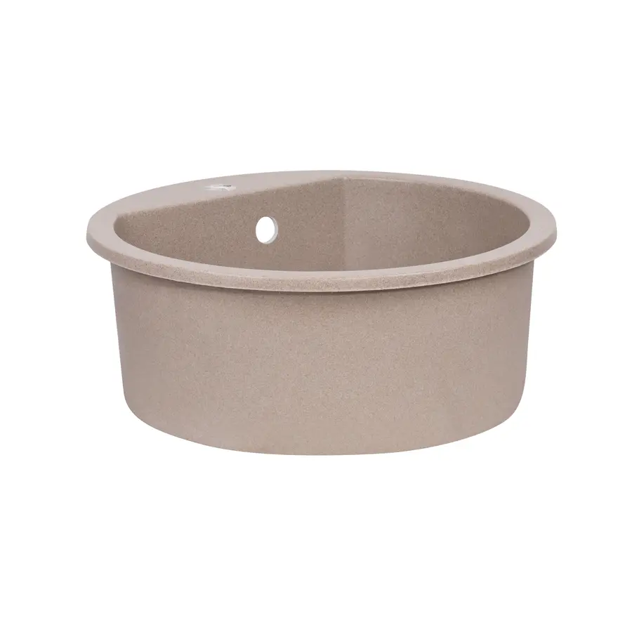 Кухонна гранітна мийка Qtap CS D510 Beige (QTD510BEI551)