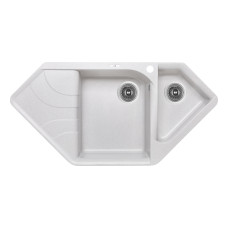 Кухонна гранітна мийка з додатковою чашею Lidz 1000x500/225 GRA-09 (LIDZGRA091000500225)