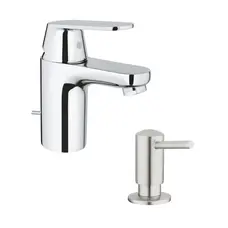 Змішувач для раковини Grohe Eurosmart Cosmopolitan 32825000 + дозатор для миючого засобу Grohe Contemporary 40536DC0 Змішувач для раковини Grohe Eurosmart Cosmopolitan 32825000 + дозатор для миючого засобу Grohe Contemporary 40536DC0