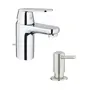 Змішувач для раковини Grohe Eurosmart Cosmopolitan 32825000 + дозатор для миючого засобу Grohe Contemporary 40536DC0