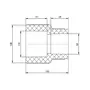 Муфта PPR Blue Ocean 110х63 редукционная