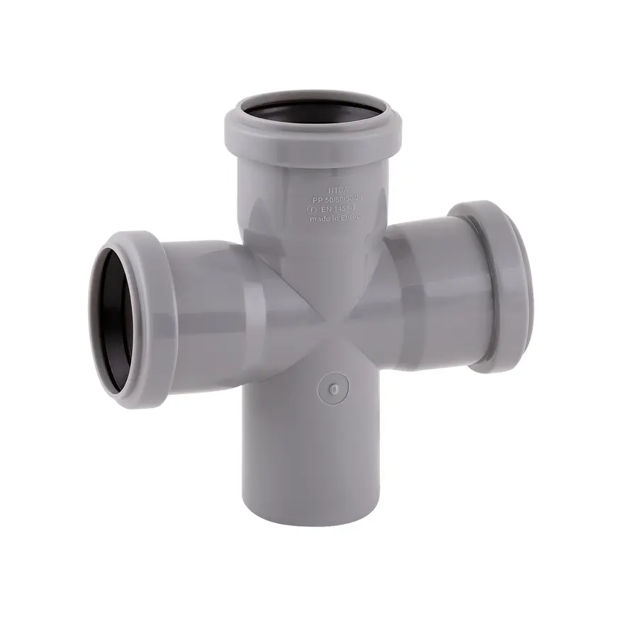 Крестовина канализационная TA Sewage 50, 90 °