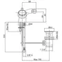 Смеситель для биде Bianchi Costa BIDSUN1026CSTZACRM с донным клапаном