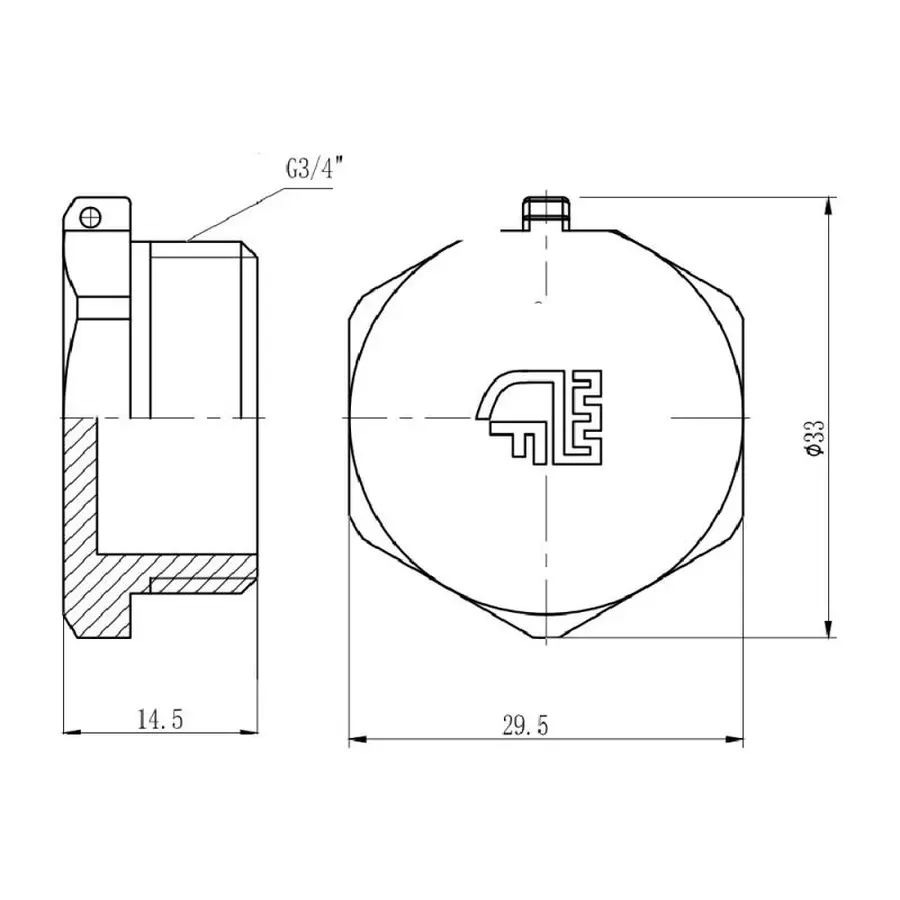 Заглушка SD Forte 3/4" ЗР SF35320