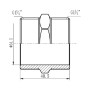 Ніпель SD Forte 1" 1/4 SF35832