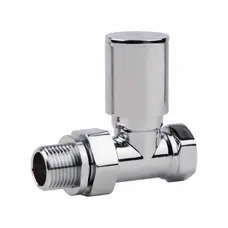 Кран радіаторний SD Forte 1/2" прямий хром SF235W15