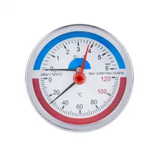 Термоманометр SD Plus 80 мм 1/2", заднє підмикання SD1736B