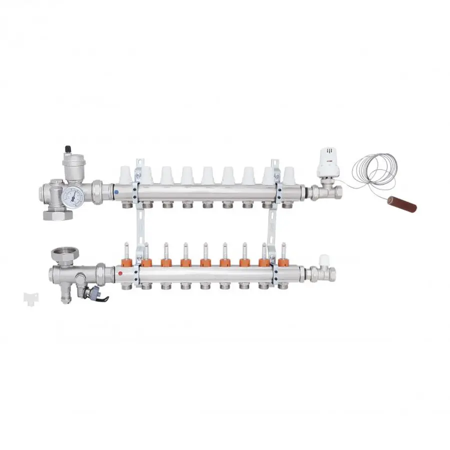 Колекторна група Icma 3/4" 9 виходів, з витратоміром №A3K013