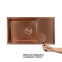 Кухонна мийка Qtap D7844BR 3.0/1.2 мм Bronze (QTD7844BRPVD12)