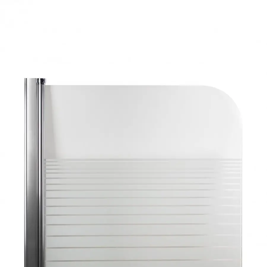 Штора на ванну Lidz Brama SS80x150L.CRM.L скло Linie 6 мм, ліва