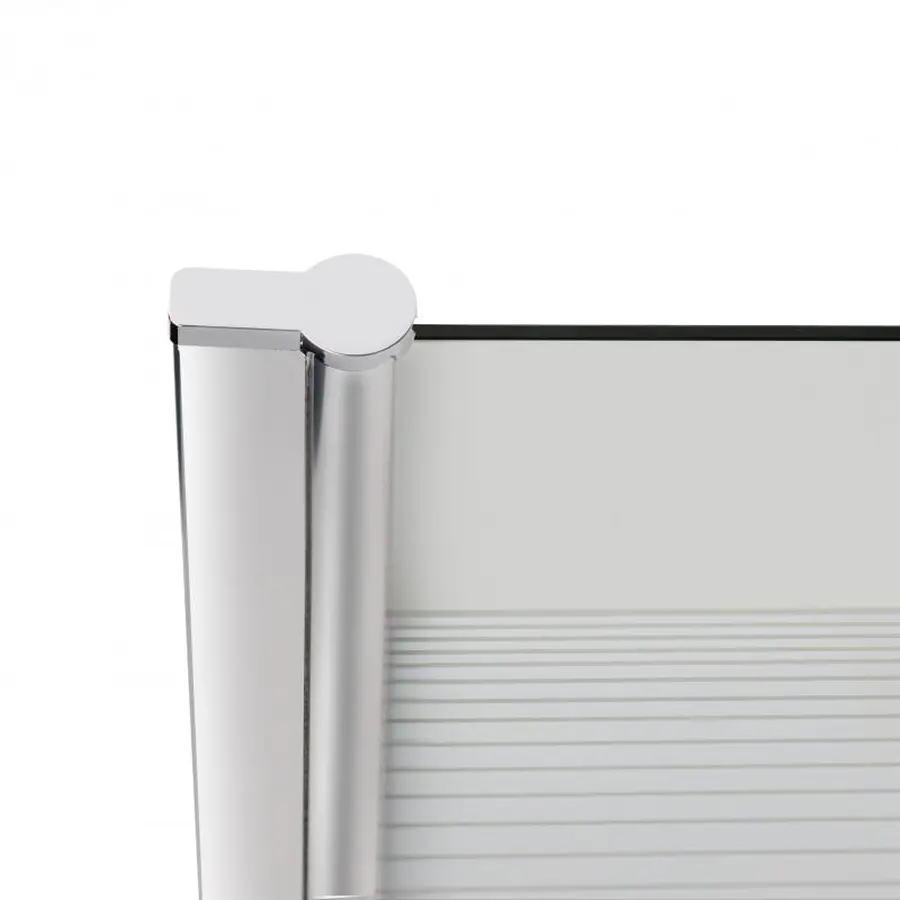 Штора на ванну Lidz Brama SS80x150L.CRM.L скло Linie 6 мм, ліва