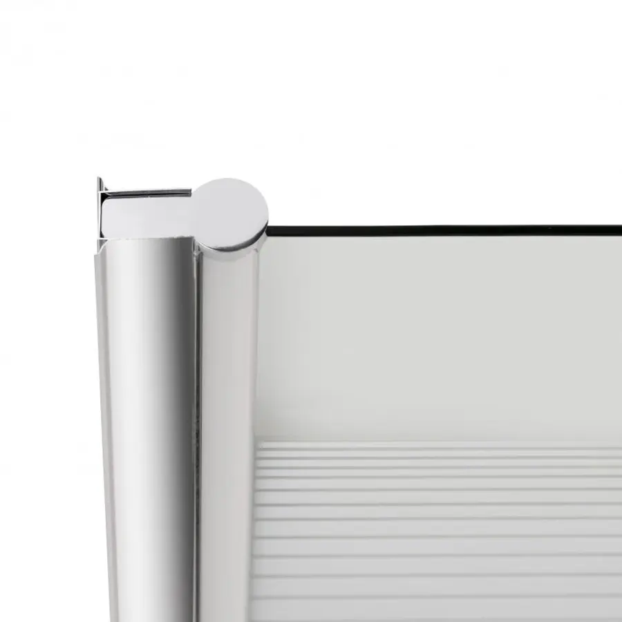 Штора на ванну Lidz Brama SS80x150L.CRM.L скло Linie 6 мм, ліва