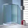 Душова кабіна Lidz Latwa SC120x85R.SAT.LOW.FR, скло Frost 5 мм, права