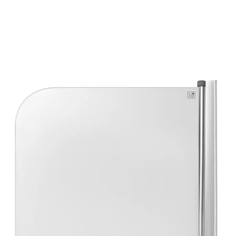 Штора на ванну Lidz Brama SS80x140R.CRM.TR скло прозоре 6 мм, права