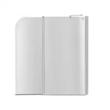 Штора на ванну Lidz Brama SS120x140R.CRM.TR скло прозоре, 6 мм, права