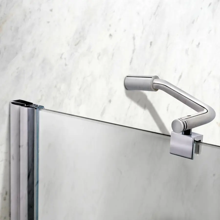 Штора на ванну Lidz Brama SS120x140R.CRM.TR скло прозоре, 6 мм, права