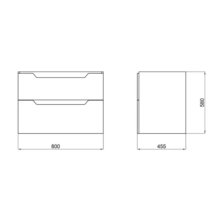 Тумба підвісна Qtap Scorpio 810х585х460 White QT1474TPВ801W