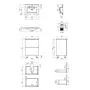 Комплект Qtap Tern 600х725х437 White тумба підлогова + раковина урізна QT1771TNL6013060CW