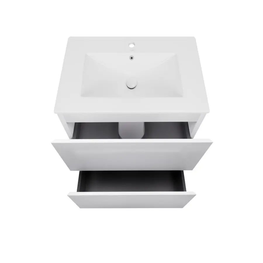 Комплект Qtap Tern 600х725х437 White тумба підлогова + раковина урізна QT1771TNL6013060CW