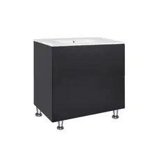 Комплект Qtap Tern 800х725х437 Matt black тумба підлогова + раковина урізна QT1771TNL8023080CMB