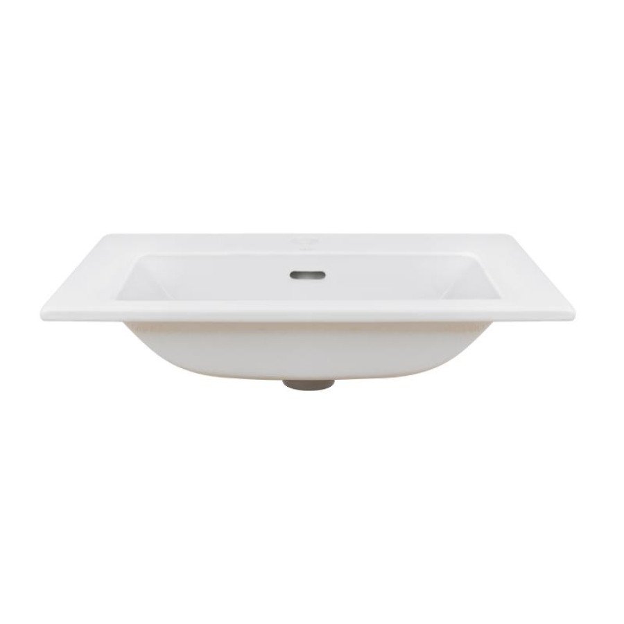 Раковина Qtap Stork 610х420х170 White з донним клапаном QT1511L738W