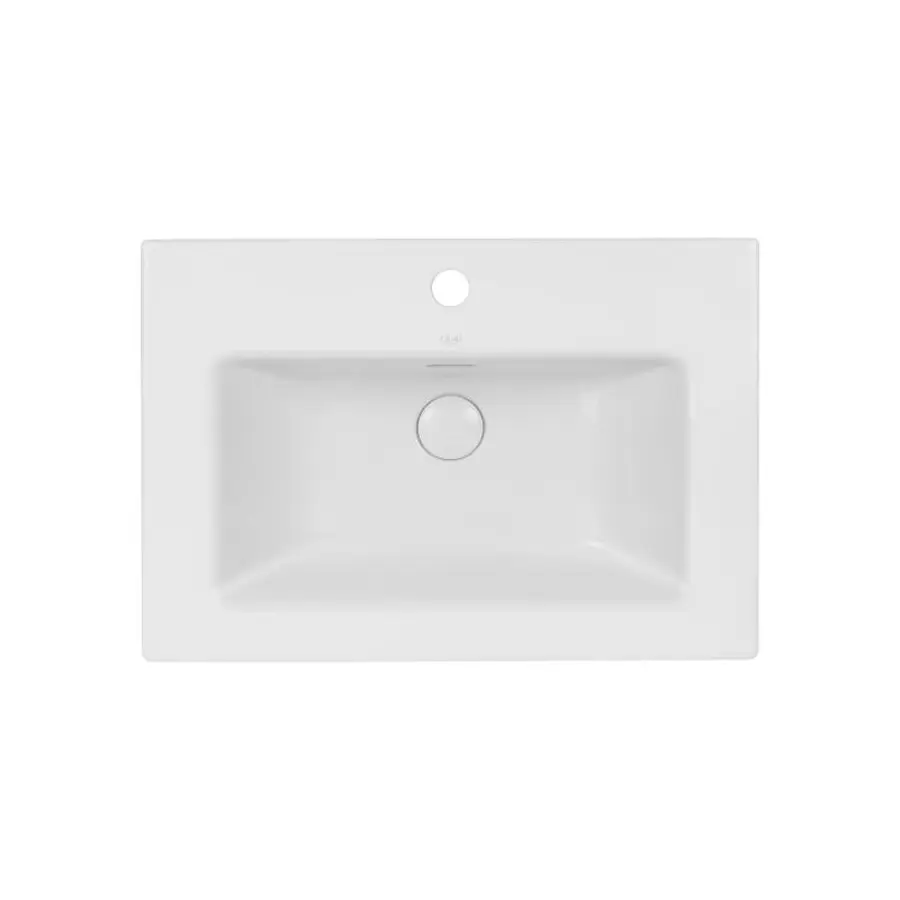 Раковина Qtap Stork 610х420х170 White з донним клапаном QT1511L738W