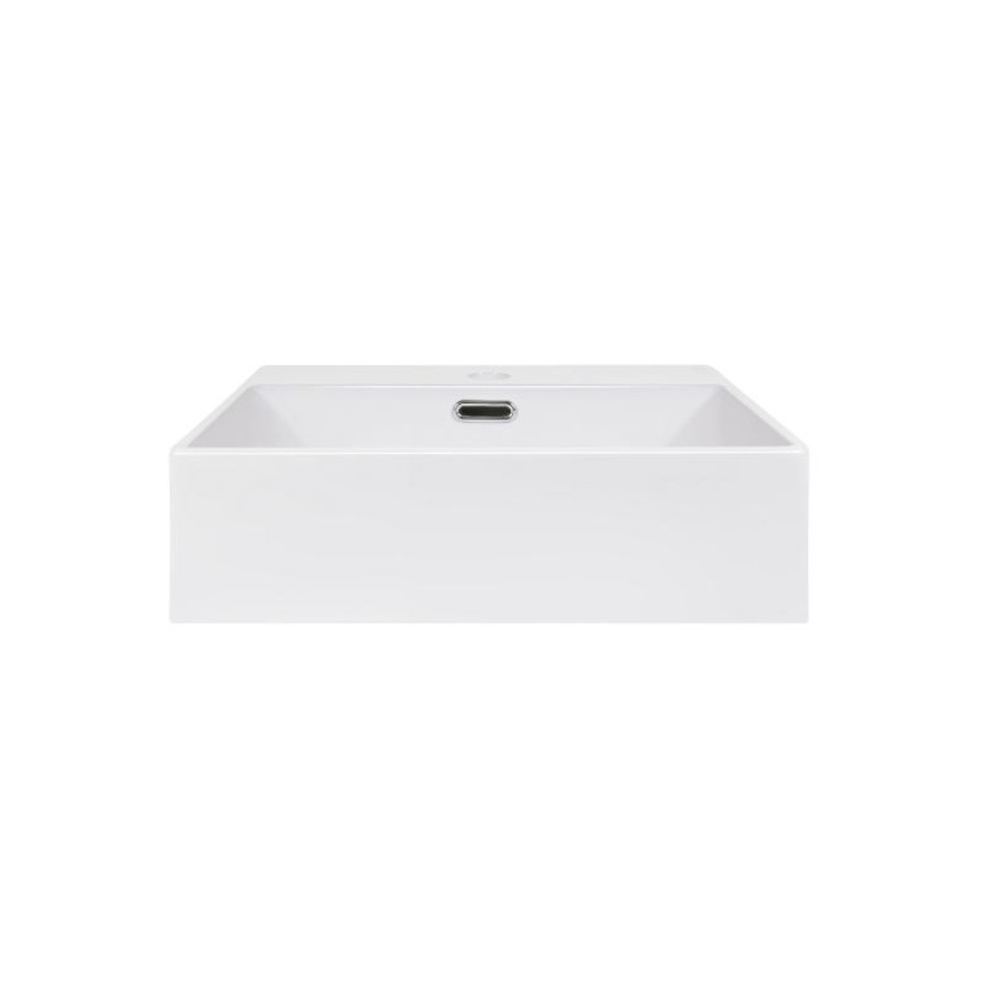 Раковина Qtap Nando K 410х355х125 White з донним клапаном QT12117041KW