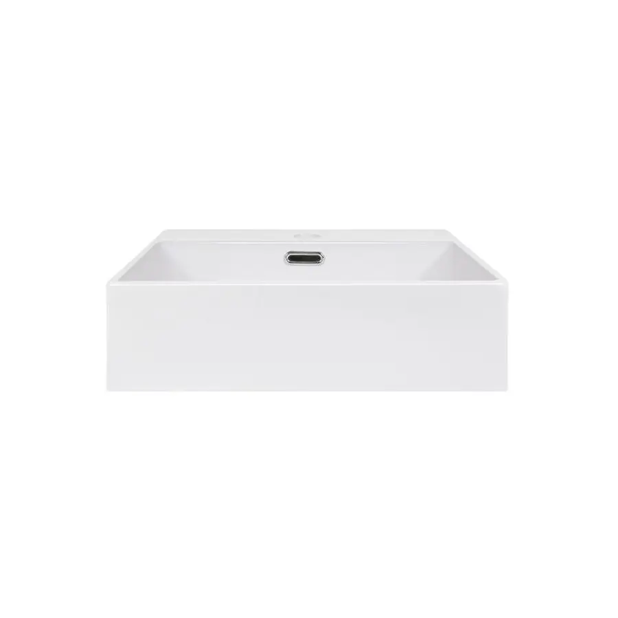 Раковина Qtap Nando K 410х355х125 White з донним клапаном QT12117041KW