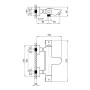 Змішувач термостатичний для ванни Qtap Inspai-Therm CRMT300800