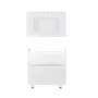 Комплект Qtap тумба підлогова Scorpio 800х825х460 мм White + раковина урізна Albatross E QT71SC43962