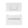 Комплект Qtap тумба підвісна Virgo 800х580х437 мм White/Whitish oak + раковина урізна Albatross New QT71V44083