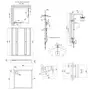Готове рішення Qtap 7: Душ. кабіна квадратна, 90x90 + Піддон + Душ. панель + Змішувач для душу