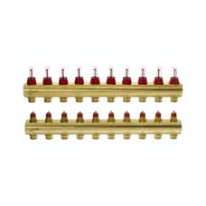 Колектор з витратомірами Danfoss FHF на 10 виходів (088U0530)