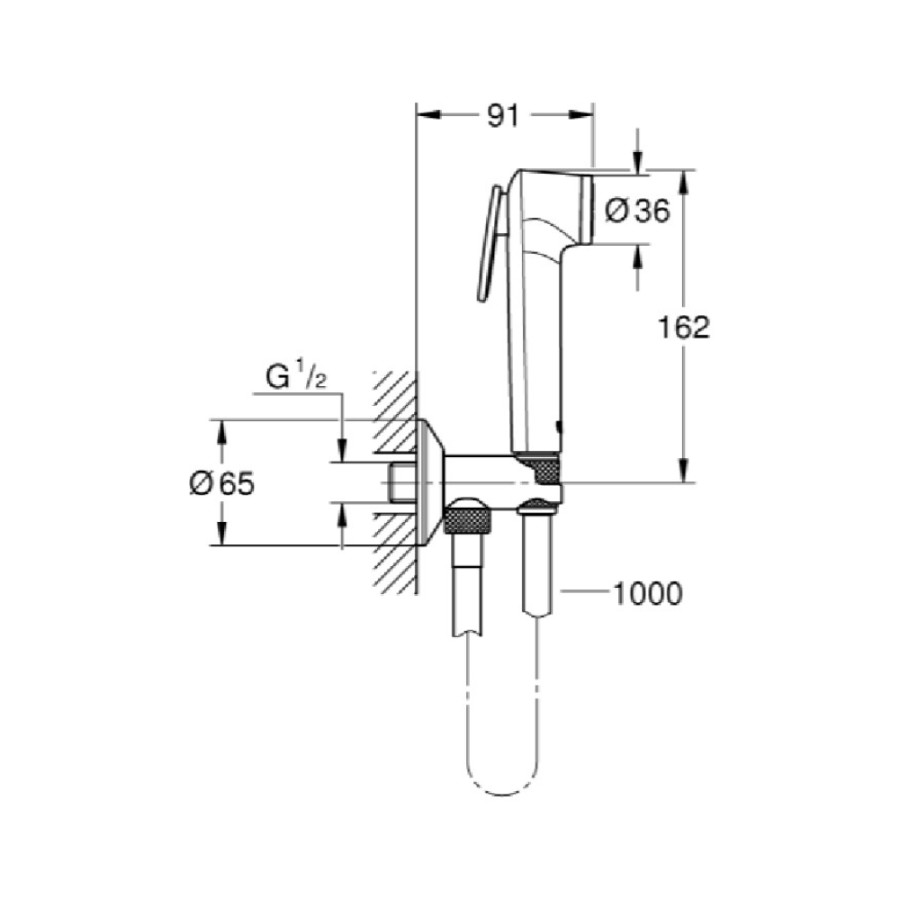 Набор для гигиенического душа Grohe Tempesta-F Trigger Spray 30 26358000