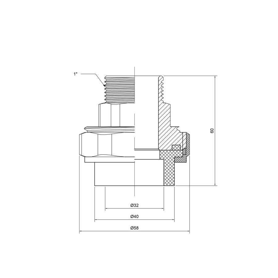 Сгон "Американка" PPR Thermo Alliance 32х1 "ЗР